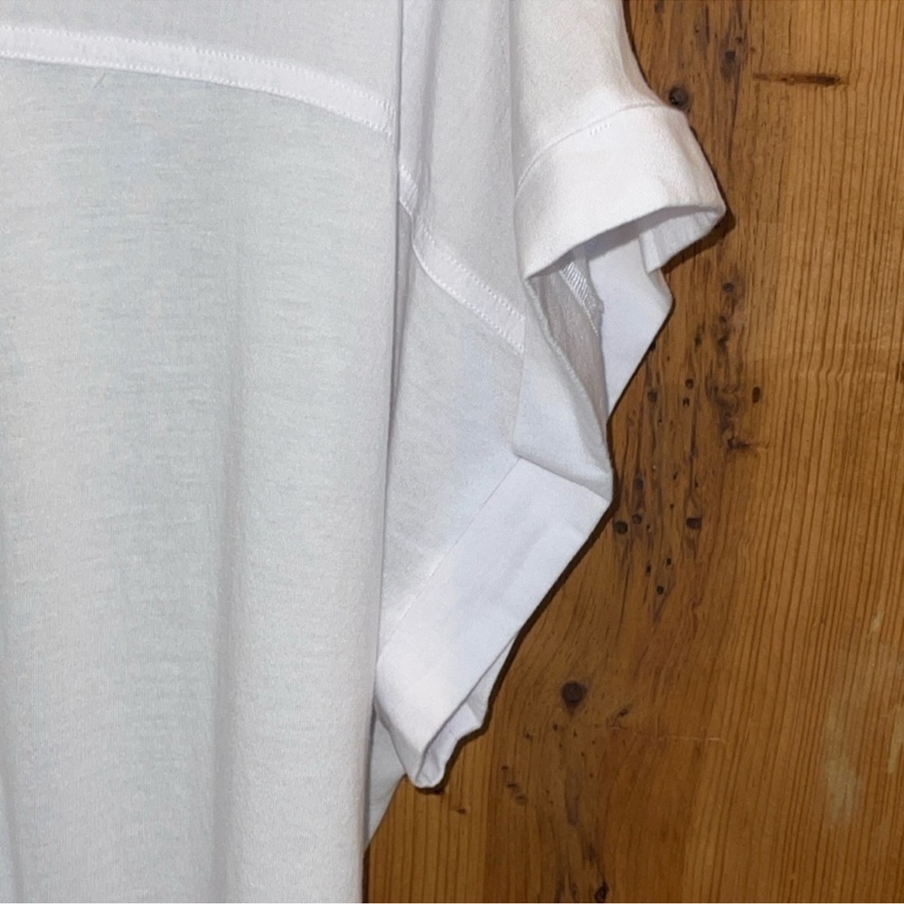 NWOT Splendid Classic White Button-Front Short Sleeve Shirt Sz. MD - Picture 5 of 14